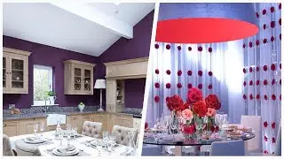75 Modern Purple Dining Room Design Ideas You'll Love ⭐️