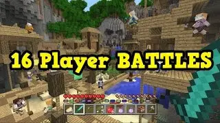 Minecraft Xbox One / PS4 - 16 PLAYERS Battle Mode LIVE