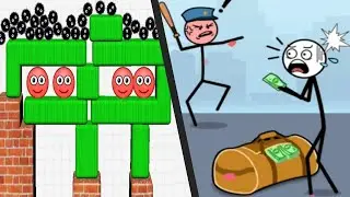 DRAW FLY vs HIDE BALL BRAIN TEASER GAMES - All Levels Satisfying Double Mobile Games android APK