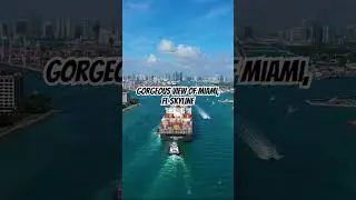 📍Miami, FL Skyline #gorgeousviews #aerialview #vacation #travelphotography