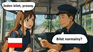 Польский язык для начинающих | Билеты на автобус и обсуждение вопросов, связанных с поездками (A1–A2