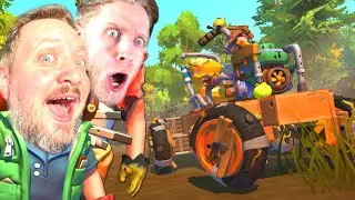 Vi Er STYRTET NED (og bygger bil)! - Scrap Mechanic Survival