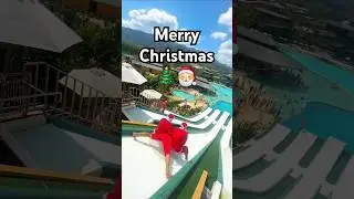 Christmas Jump in Water Park #waterslide #travel #flip #phuket #holiday #ny #challenge #competition