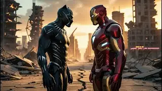 Black Panther + Iron Man Hybrid #ai #animalfusion #marvel #avengers #hybrids