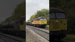 Colas Loco&rsquo;s 56094 & 56049 on the Rail Head Treatment Train          #colas #56094 #56049 #rhtt