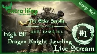 TESO: One Tamriel | EP1 | High Elf Dragon Knight Leveling | Live Stream #ExtraLife2016