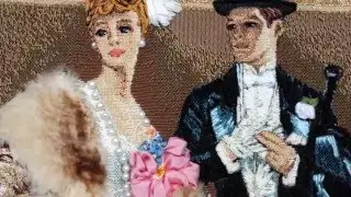 Painting the Aristocracy Hand Embroidery Art - Needlework Art - Вышивка Аристократизм картина
