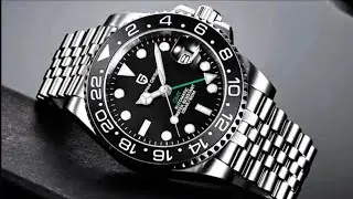 Pagani Design Automatic Gmt Analog Black Dial Men's Watch 