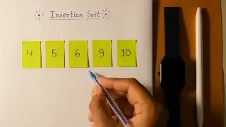 Insertion Sorting Explained Step By Step | How Does Insertion Sort Work | Insertion Sorting