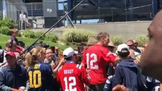 Tom Brady Signs Autographs After Patriots Minicamp
