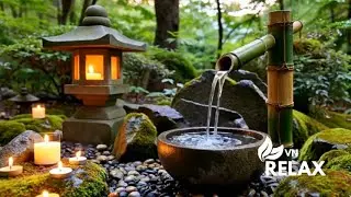 Beatiful Piano & Water Fountain Sounds – Deep Sleep, Meditation & Stress Relief