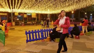 Звуки Китая. Ночной торговый центр.