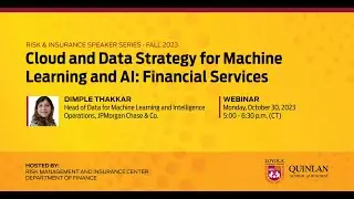 Cloud and Data Strategy for Machine Learning and AI: Financial Services