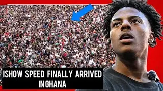 As3m Aba! Ганцы приехали в аэропорт, чтобы поприветствовать Ishowspeed Ghana dE3 Gimii! Saaa