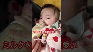 ミルクを飲む時可愛い🥰She's so cute when she drinks milk 🥰 #babygril #赤ちゃん #baby #babypictures