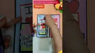 Friendship day card | Chocolate Day Card | DIY card | Handmade card | Greetings Card #shorts