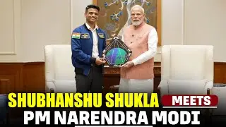 PM Narendra Modi meets Astronaut Shubhanshu Shukla and his family members in Delhi | India