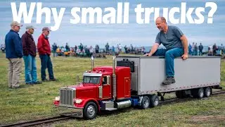 Real-Engine American Trucks Built in a Smaller Scale — Must See!