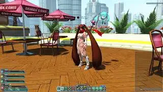 PSO2 24: Show Off Arms Emote Lobby Action