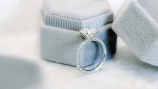 4 ct Round Lab Diamond Engagement Ring with Three Sided Pav&eacute; Band in Platinum | Ada Diamonds