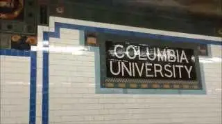 116th Street &ndash; Columbia University Subway Station (1 line. Morningside Heights, Manhattan NYC 2014)