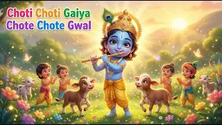 छोटी छोटी गैया - Choti Choti Gaiya Chote Chote Gwal | Hindi Rhymes | Krishna Bhajan | Bal Krishna