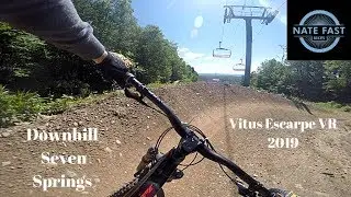 Seven Springs Bike Park on Vitus Escarpe Vr 2019 - Crash