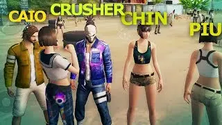 O SQUAD MAIS ESPERADO - CRUSHER - CHIN - PIUZINHO & Caio | FREE FIRE BATTLEGROUNDS