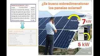 Sobredimensionar Paneles Solares. Oversizing