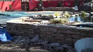 Stone Wall for Pool. Hilltown Twp, PA Area Bucks County : orserlandscaping.com