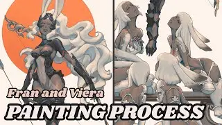 How I painted Fran and the Viera ! [Final Fantasy XII Speedpaint]