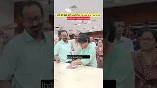 Mass resignation by Senior Dr. of RG kar Medical College & hospital #justiceformoumita #moumita #yt