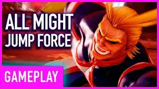 Jump Force DLC All Might Combos And Ultimate Move Gameplay