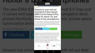 Latest oreo 8.0 update for honor 7x will release soon