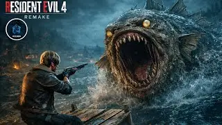 Resident Evil 4 Remake | Chapter 3 Lake Monster Boss Fight 😱🧟&zwj;♀️