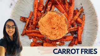 DELICIOUS Baked Carrot Fries - EASY & Healthy Snack!
