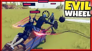 Evil Wheel! Death Bringer + Void Cultist + Mad Mechanic vs Every Faction - TABS Mods Gameplay