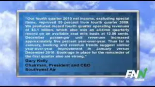 Southwest Airlines Q4 EPS Misses by a Penny, Shares Slightly Higher (LUV)