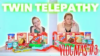 Vlogmas Day 3 TWIN TELEPATHY CAKE CHALLENGE CHRISTMAS EDITION / SIS VS SIS | Bryleigh Anne