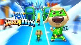 PLAY GAME! TWO🎮🏃💨Talking Tom Hero Dash - Talking Ben 🐶 vsTalking Ginger 🐱