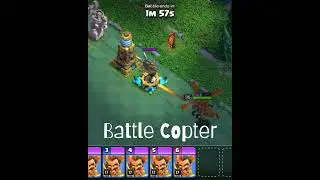 Battle Machine VS Battle Copter in #clashofclans #shortstrending #shorts