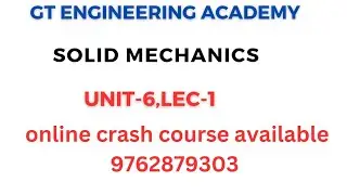 Solid Mechanics unit 6,solved examples of PyQ papers