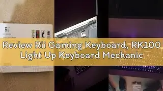 Review Rii Gaming Keyboard, RK100 Light Up Keyboard Mechanical Feeling Keyboard with 3 Single LED Ba