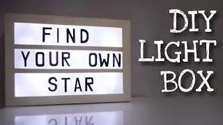 DIY Cinema Light Box | Get Creative With Me !