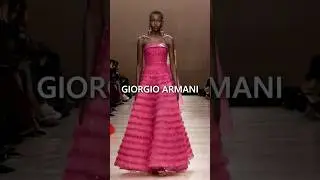 which dress will you pick #giorgioarmani #fashion #runway #couture #model #fashionshow #hautecouture