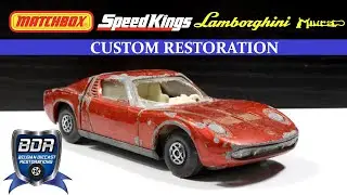 Matchbox SpeedKings K24A Lamborghini Miura Custom Diecast Restoration