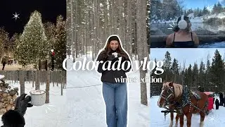 COLORADO TRIP VLOG ☃️ breckenridge, sleigh ride, snow, downtown, hot springs, mountains, etc! 🤍