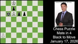 Mate in  4 | Can You Find the Winning Move? | Sir Parts Chess Puzzle No. 2 Solution  Jan. 17, 2026
