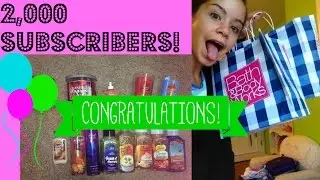 2,000 SUBS+ Bath and Body Works Haul!