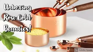 Unboxing the Rose Gold Measuring Cups & Spoons